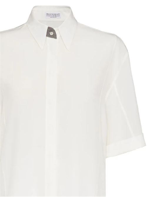 Precious Buttonhole woman shirt Brunello Cucinelli | MB993MV646C600